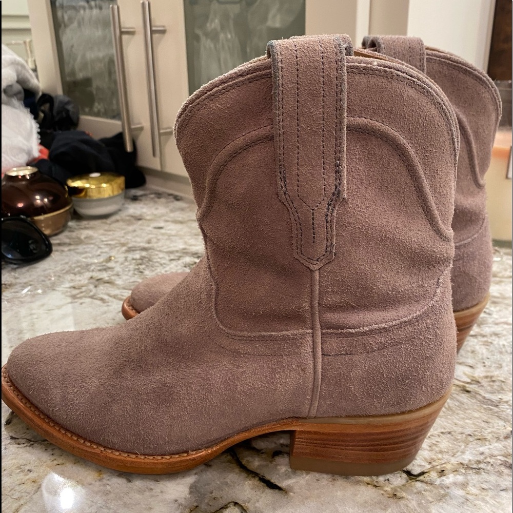 Lucy Sand Suede Tecovas Boots